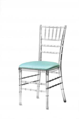 Halls Rental Clear Versailles (Chiavari) Chair. Available to rent for weddings, showers, parties, and catered events in Chicago and the surrounding suburbs.