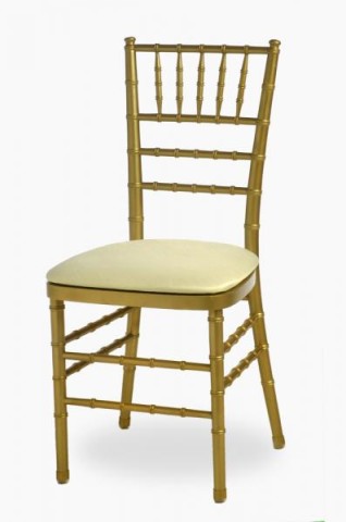 Halls Rental Gold Versailles (Chiavari) Chair. Available to rent for weddings, showers, parties, and special events in Chicago and the surrounding suburbs.